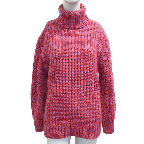 Shantex Knit Multicolor Turtle Neck Sweater NWT - Picture 1 of 12